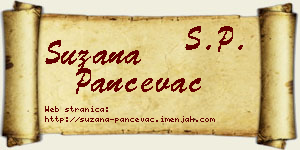 Suzana Pančevac vizit kartica